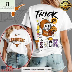 Texas Longhorns NCAA Halloween Trick Or Teach T-Shirt