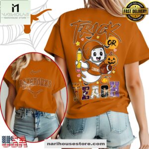 Texas Longhorns NCAA Halloween Trick Or Teach T-Shirt