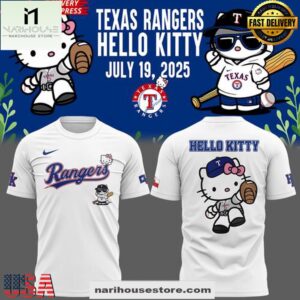 Texas Rangers x Hello Kitty Night 2025 3D Shirt