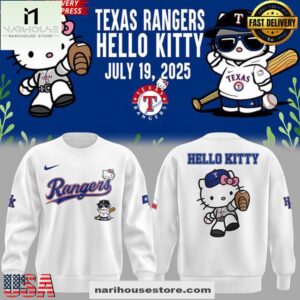 Texas Rangers x Hello Kitty Night 2025 3D Shirt