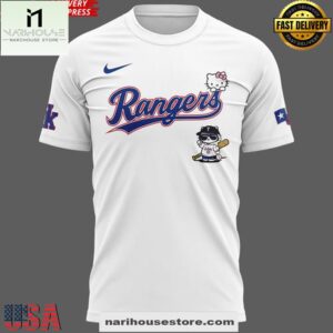 Texas Rangers x Hello Kitty Night 2025 3D Shirt