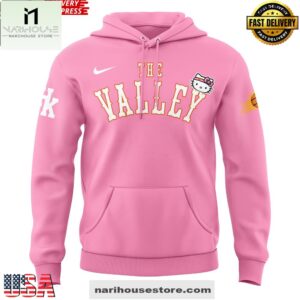 The Valley Phoenix Suns x Hello Kitty Night Pink All Over Print Unisex Hoodie