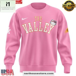 The Valley Phoenix Suns x Hello Kitty Night Pink New Design Sweatshirt