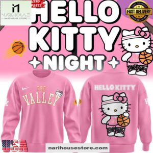 The Valley Phoenix Suns x Hello Kitty Night Pink New Design Sweatshirt
