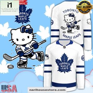 Toronto Maple Leafs x Hello Kitty 50th Anniversary White New Design Hockey Jersey