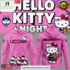 UConn Women’s Basketball x Hello Kitty Night Pink All Over Print Hoodie Shirt