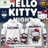 UConn Women’s Basketball x Hello Kitty Night White All Over Print Hoodie Shirt