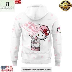 Utah Mammoth Hello Kitty Night Plush 2025 3D Hoodie Shirt