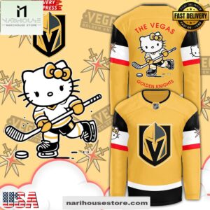 Vegas Golden Knights x Hello Kitty 50th Anniversary New Design Hockey Jersey