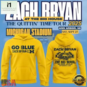 Zach Bryan x Michigan Wolverines Football The Big House 2025 Hoodie