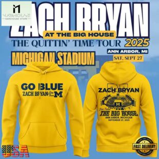 Zach Bryan x Michigan Wolverines Football The Big House 2025 Hoodie