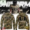 2025 Military Appreciation Miami Hurricanes Football Hoodie