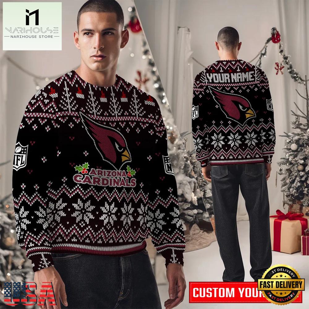 Arizona Cardinals NFL New Design 2025 Men's Ugly Xmas Sweater Arizona Cardinals NFL New Design 2025 Men's Ugly Xmas Sweater