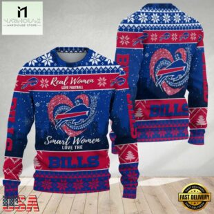 Buffalo Bills Real Women Love Football Ugly Christmas Sweater