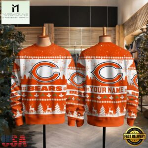 Chicago Bears NFL Snow Ugly Christmas Sweater