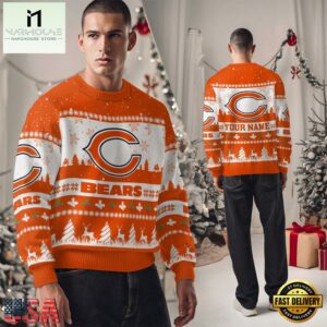 Chicago Bears NFL Snow Ugly Christmas Sweater
