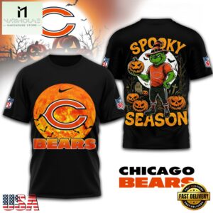 Chicago Bears NFL Spooky Season Halloween 3D Shirt