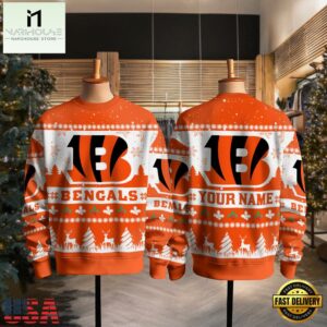 Cincinnati Bengals NFL Snow Ugly Christmas Sweater