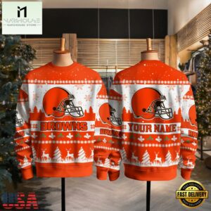 Cleveland Browns NFL Snow Ugly Christmas Sweater