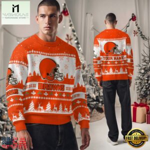 Cleveland Browns NFL Snow Ugly Christmas Sweater