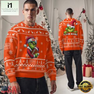 Cleveland Browns NFL Team Color Grinch Ugly Christmas Sweater