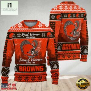 Cleveland Browns Real Women Love Football Ugly Christmas Sweater