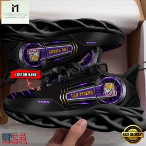 Custom Name LSU Tigers NCAA Sport Max Soul Shoes For Fans