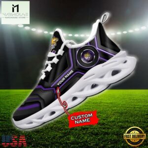 Custom Name LSU Tigers NCAA Team Max Soul Shoes For Fans
