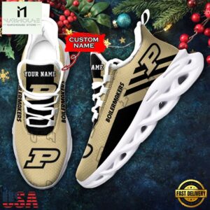 Custom Name Purdue Boilermakers NCAA Max Soul Shoes For Fans