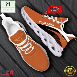 Custom Name Texas Longhorns NCAA Max Soul Shoes For Fans