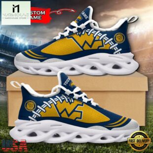 Custom Name West Virginia Mountaineers NCAA Max Soul Shoes For Fans