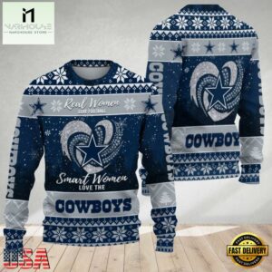 Dallas Cowboys Real Women Love Football Ugly Christmas Sweater