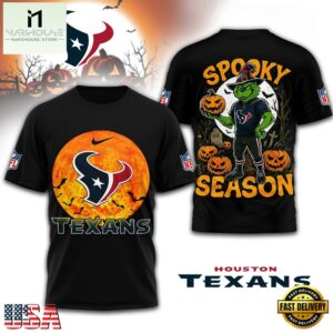 Houston Texans NFL Spooky Season Halloween 3D Shirt