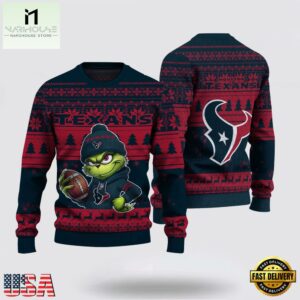 Houston Texans NFL The Grinch Ugly Christmas Sweater
