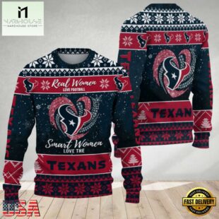 Houston Texans Real Women Love Football Ugly Christmas Sweater