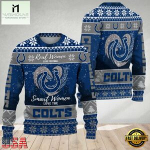 Indianapolis Colts Real Women Love Football Ugly Christmas Sweater