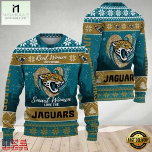 Jacksonville Jaguars Real Women Love Football Ugly Christmas Sweater