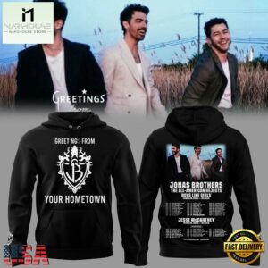 Jonas Brothers Greetings From Your Hometown Tour 2025 Hoodie