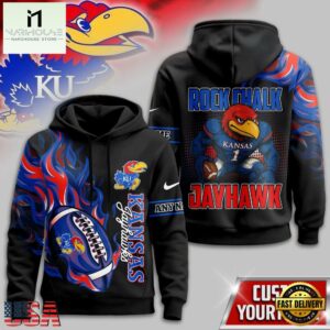 Kansas Jayhawks NCAA Victory Flame Personalized Hoodie Shirt