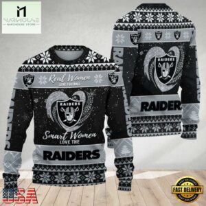 Las Vegas Raiders Real Women Love Football Ugly Christmas Sweater