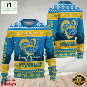 Los Angeles Chargers Real Women Love Football Ugly Christmas Sweater
