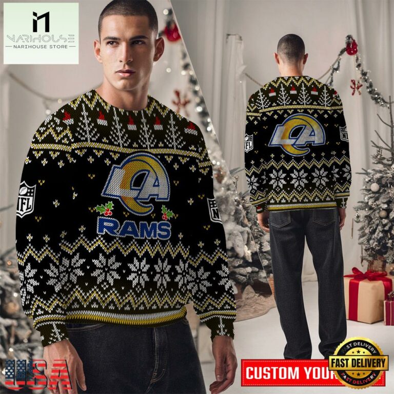 Los Angeles Rams NFL New Design 2025 Men's Ugly Xmas Sweater