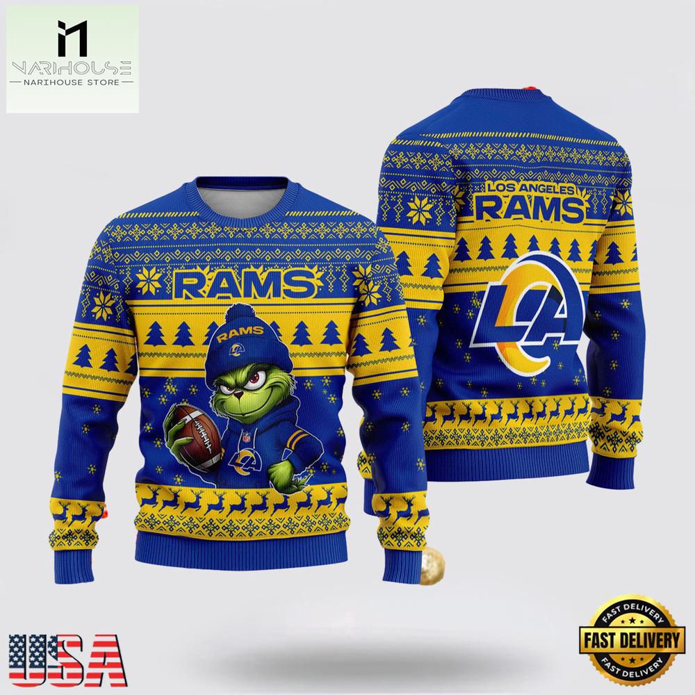 Los Angeles Rams NFL The Grinch 2025 Ugly Xmas Sweater Los Angeles Rams NFL The Grinch 2025 Ugly Xmas Sweater
