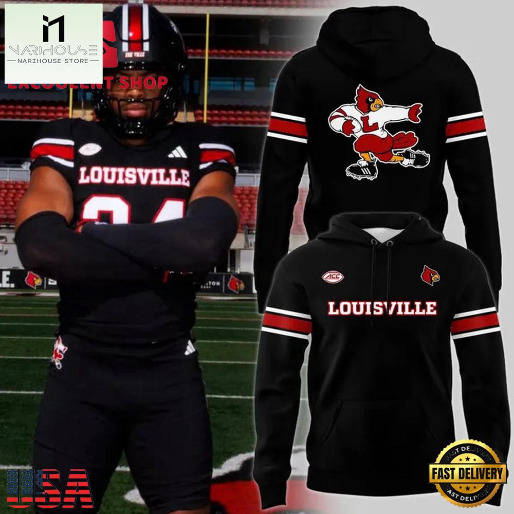 Louisville Cardinals Football Blackout Uniform 2025 Unisex Hoodie Shirt Louisville Cardinals Football Blackout Uniform 2025 Unisex Hoodie Shirt