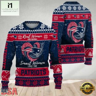 New England Patriots Real Women Love Football Ugly Christmas Sweater