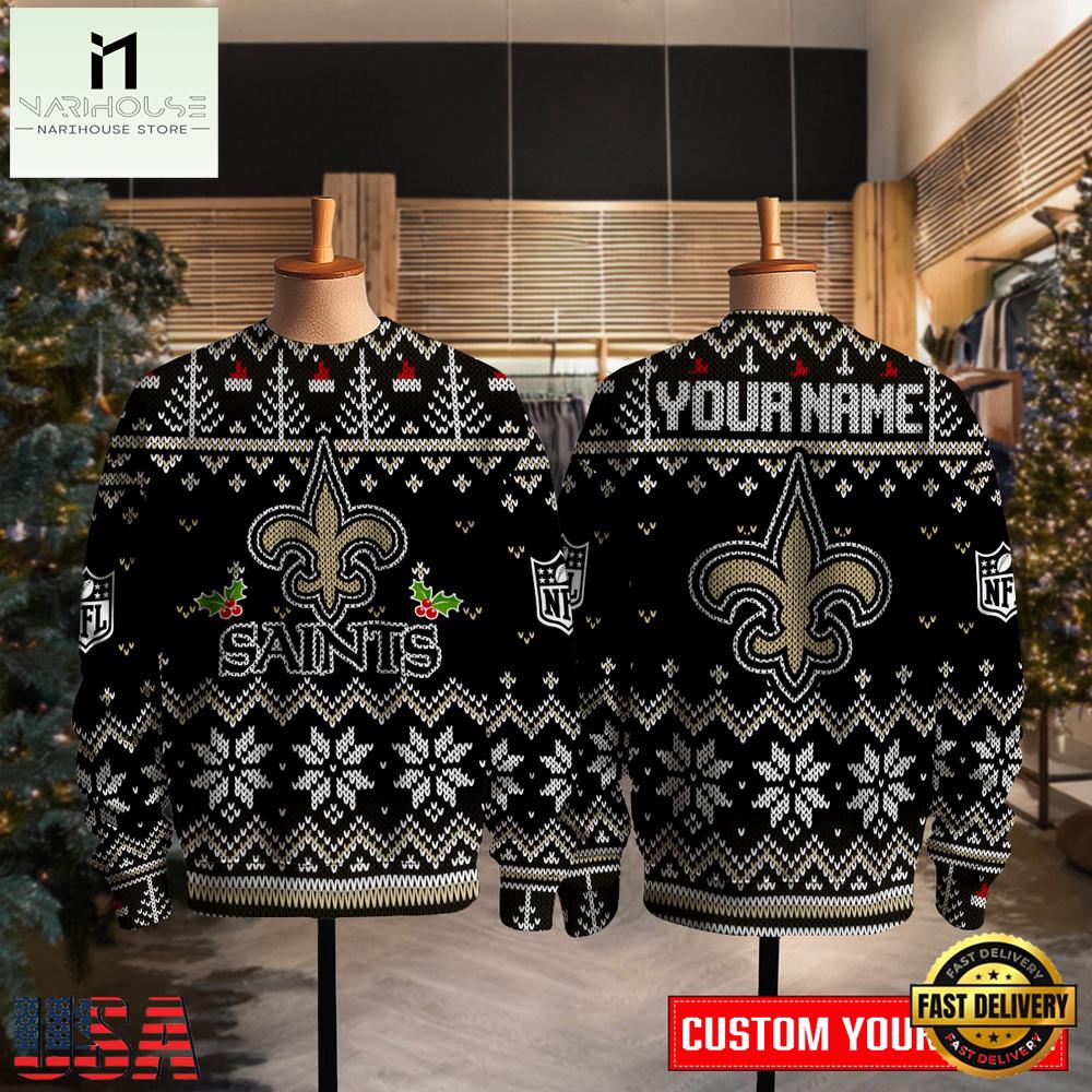 New Orleans Saints NFL New Design 2025 Men's Ugly Xmas Sweater New Orleans Saints NFL New Design 2025 Men's Ugly Xmas Sweater