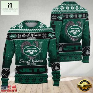 New York Jets Real Women Love Football Ugly Christmas Sweater