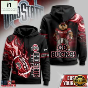 Ohio State Buckeyes NCAA Victory Flame Personalized Hoodie Shirt