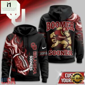 Oklahoma Sooners NCAA Victory Flame Personalized Hoodie Shirt
