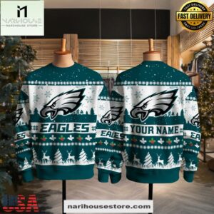 Philadelphia Eagles NFL Snow Ugly Christmas Sweater